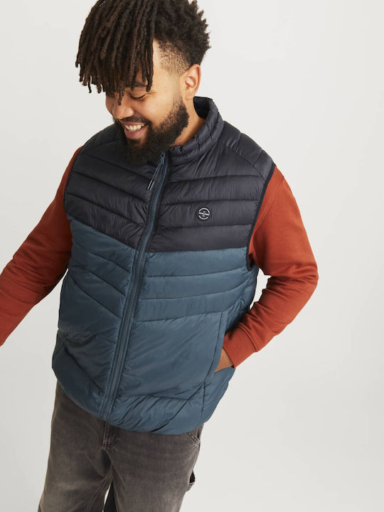 Sleeveless Jacket Puffer Petrol Blue