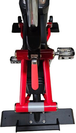 Luxury Fitness Seated Exercise Bike with Air Resistance and Wheels