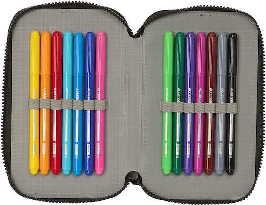 Safta Pencil Case 28pcs with 2 Compartments