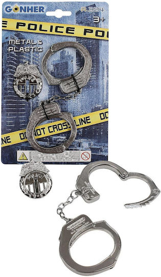 Karnevals Handschellen aus Metall 1Stück
