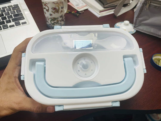 Gem Elektrischer Kunststoff Mittagbox Blau Mit Fächern 1lt