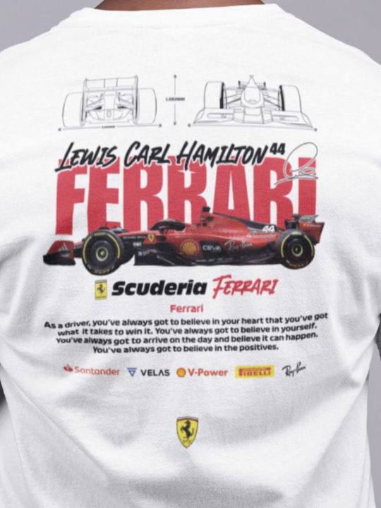 Hamilton X Ferrari Plus Size T-shirt Black