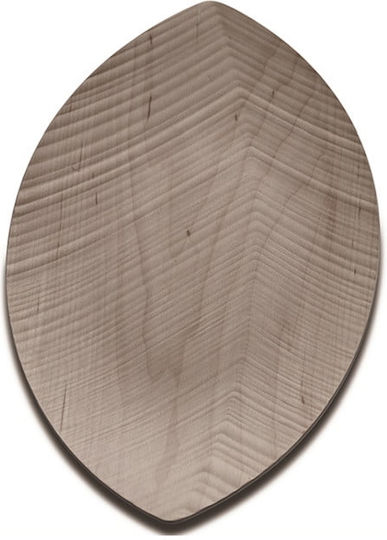 LegnoArt Dekorative Platte Oval Hölzernes Braun 1Stück 44.5x25cm