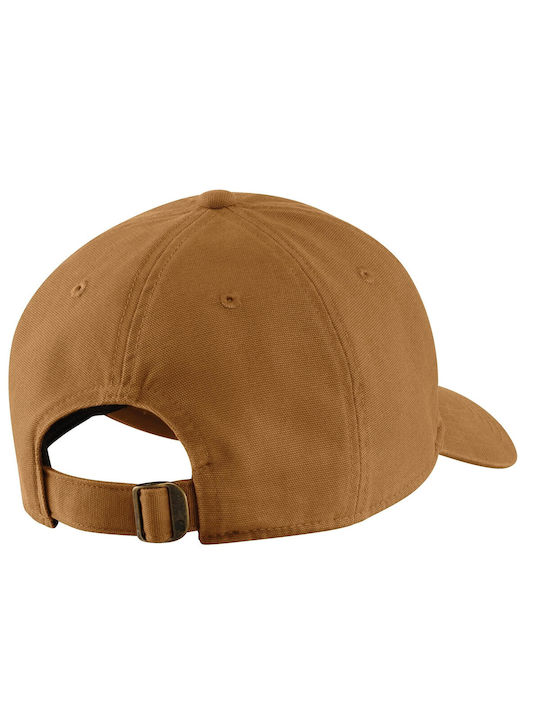 Carhartt Brown Canvas Embroidered Graphic Cap 106810-brn