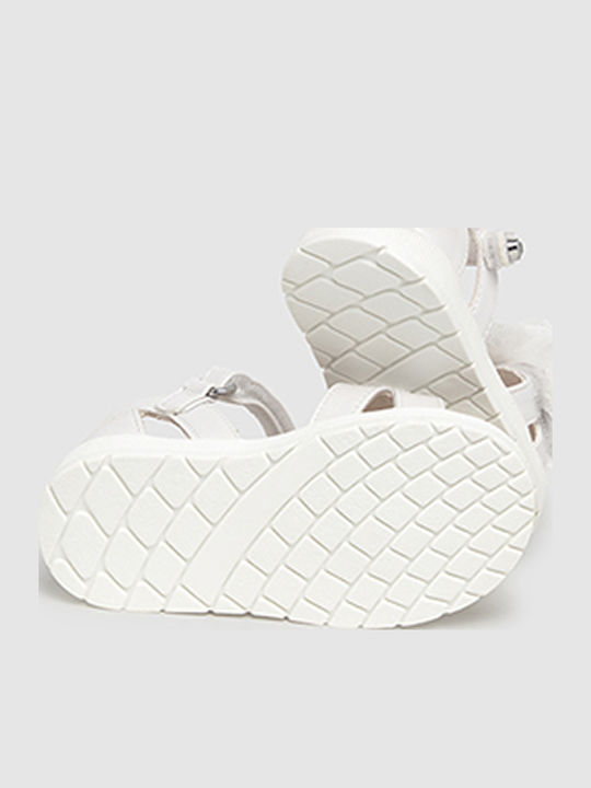 Mayoral Soft-Sole Baby Sandals White