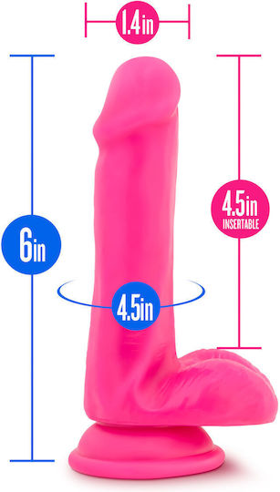 Blush Realistisches Dildo mit Hoden und Saugnapf Rosa 15cm