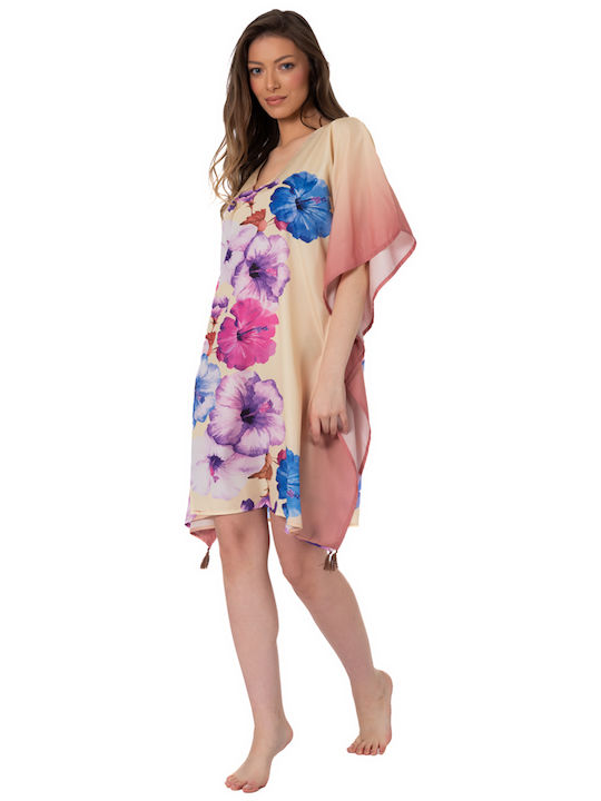 Indisches Kaftan-Poncho Ar228-b Solo Me Damen 90cm x 90cm Einheitsgröße