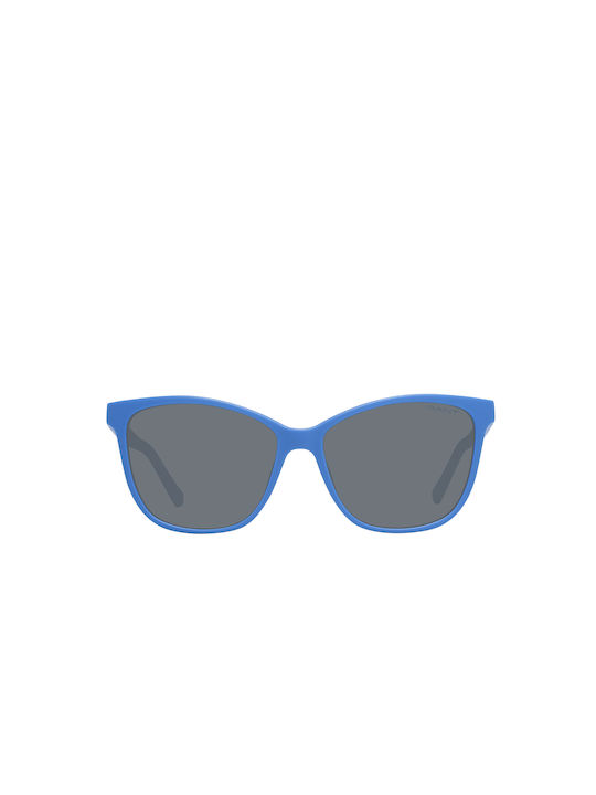 Gant Women's Sunglasses with Blue Plastic Frame and Gray Lens GA0884 91A