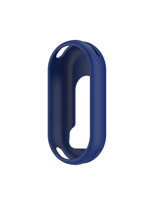 Xiaomi Smart Band 9 Schutzgehäuse Glänzende Oberfläche Silikon Mitternachtsblau