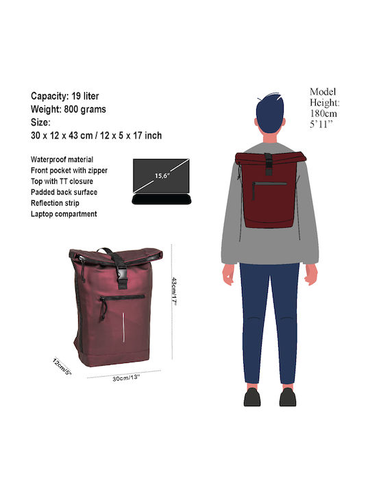 New Rebels Backpack Αδιάβροχο 16lt Πράσινο
