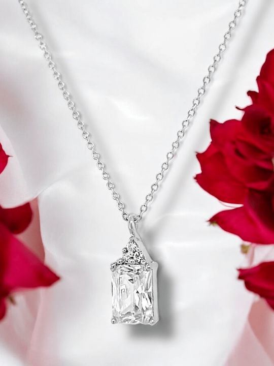 Xryseio from White gold 9 K with Zircon