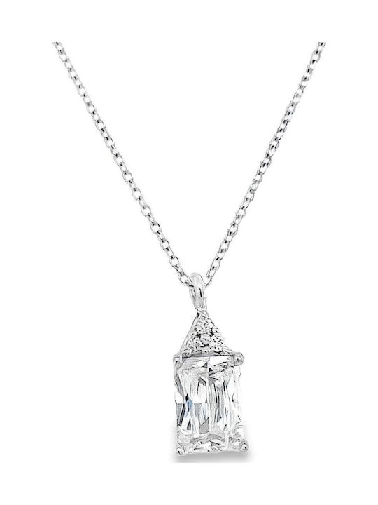 Xryseio from White gold 9 K with Zircon