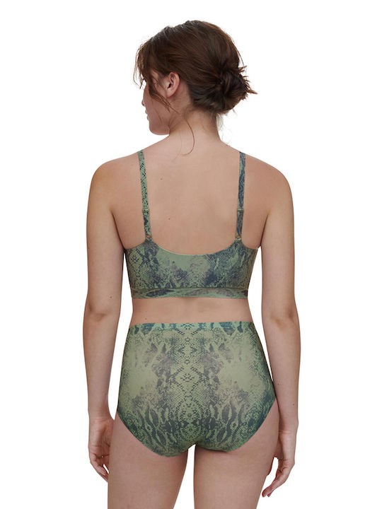 Chantelle Women's Bra without Padding Green Snake Print