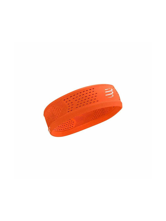 Elastic Sports Headband Compressport Xbnu391-4022 Orange