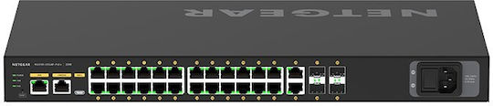NetGear GSM4230P Managed L2 PoE Switch με 26 Θύρες Gigabit (1Gbps) Ethernet και 4 SFP Θύρες