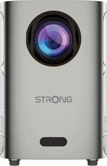 Strong Q1 Mini Projektor LCD HD Normale Lampe mit Wi-Fi und Eingebauten Lautsprechern Weiß