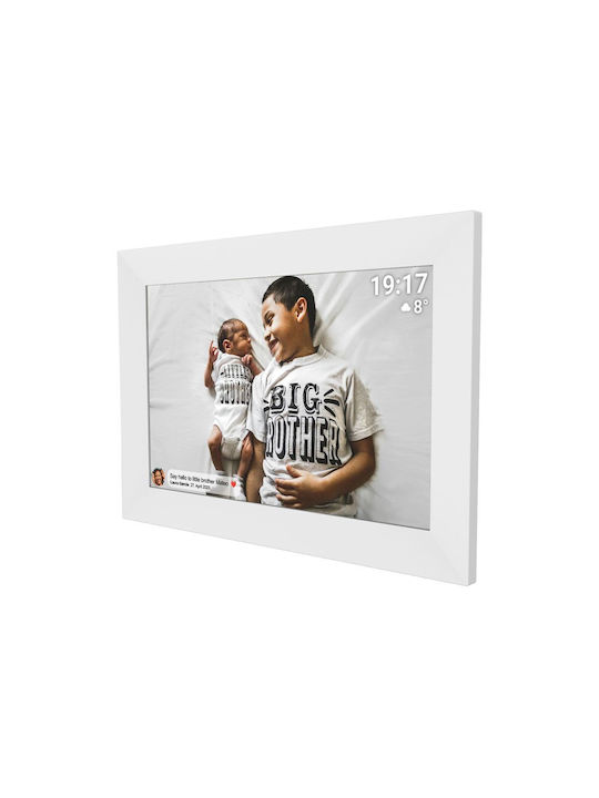 Denver Frameo Pff-1026 Ψηφιακή Κορνίζα 10.1" Ανάλυσης 1280x800 Λευκή 119101040490