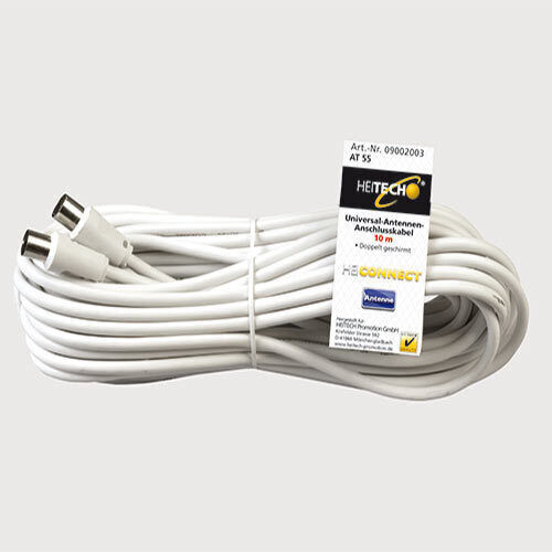 Heitech Antenna Cable Coax male - Coax female 10m (09002003)