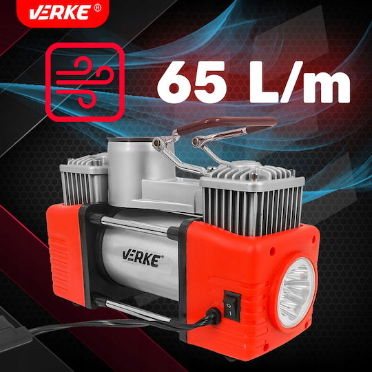 Verke Car Tire Pump Rechargeable 12V