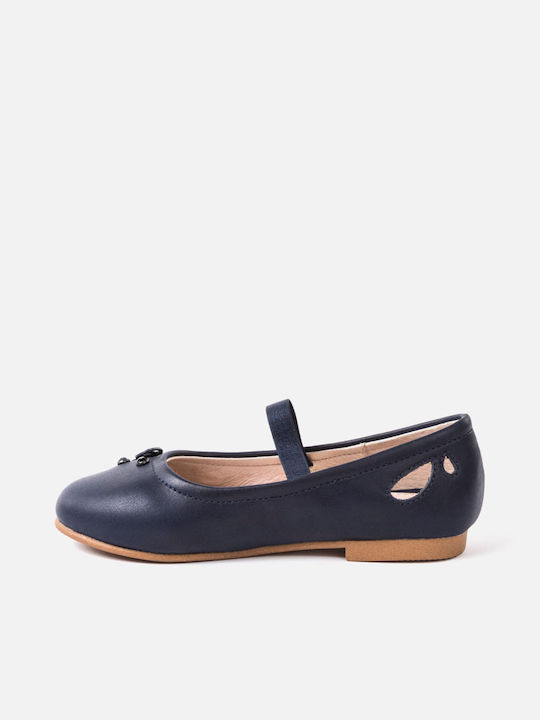 Mayoral Kids Ballerinas with Elastic Strap Navy Blue