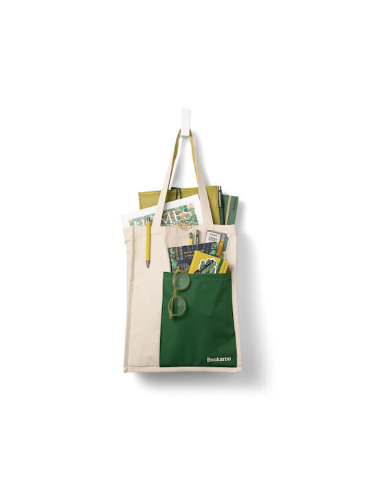 Bag If Bookaroo Tote Bag Forest Green & Chartreuse 38049