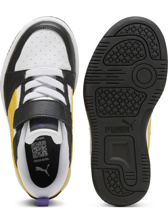 Rebound V6 Παιδικά Sneakers με Σκρατς Μαύρα 397419-23