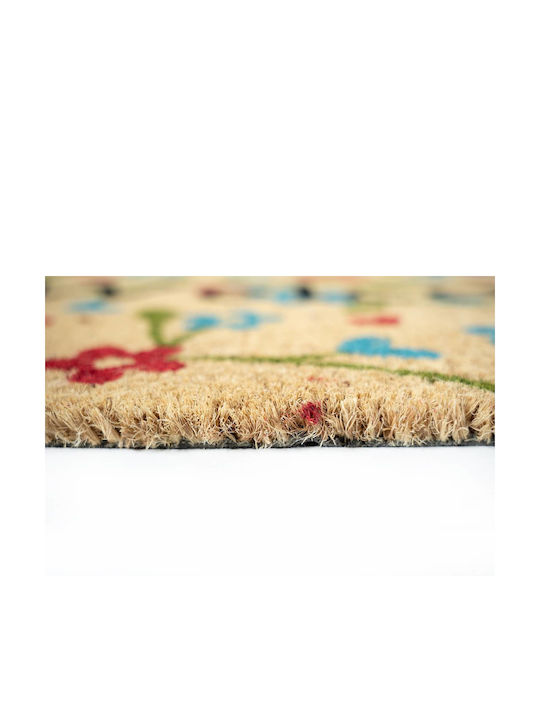 Sdim Eingang Fußmatte Kokosfaser Rutschfeste Rückseite Ruco Print 643 Willkommen Natur 45x75cm