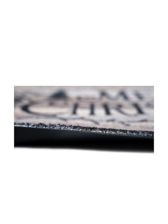 Sdim Entrance Mat Carpet Non-Slip Backing Ambiance 002 Merry Christmas 50x75cm Thickness 8mm
