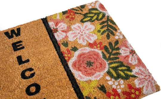 Изтривалка за вход Sdim от кокосови влакна с неплъзгаща се основа Ruco Style 012 Welcome 45x75см