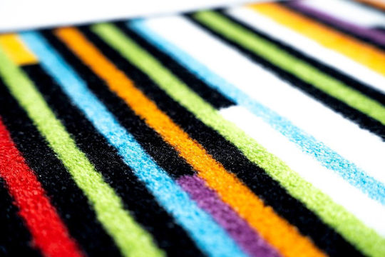Sdim Eingangsmatte Teppich Rutschfeste Rückseite Ambiente 899 Linea Mehrfarbig 50x75cm Dicke 8mm