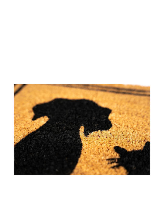 Sdim Entrance Mat Coir Non-Slip Backing E Coco 029 Cat Dog Hello 40x60cm