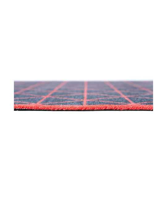 Sdim Kitchen Mat Anti-Slip Underlay Universal 029 Red Triangles 67x150cm