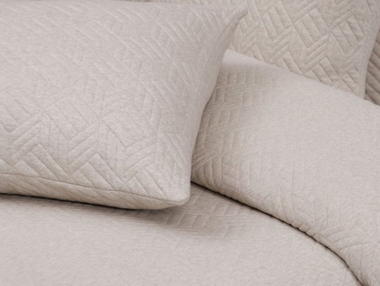 Liolios Home Rhombus Set Față de Pernă Bej 50x70cm.