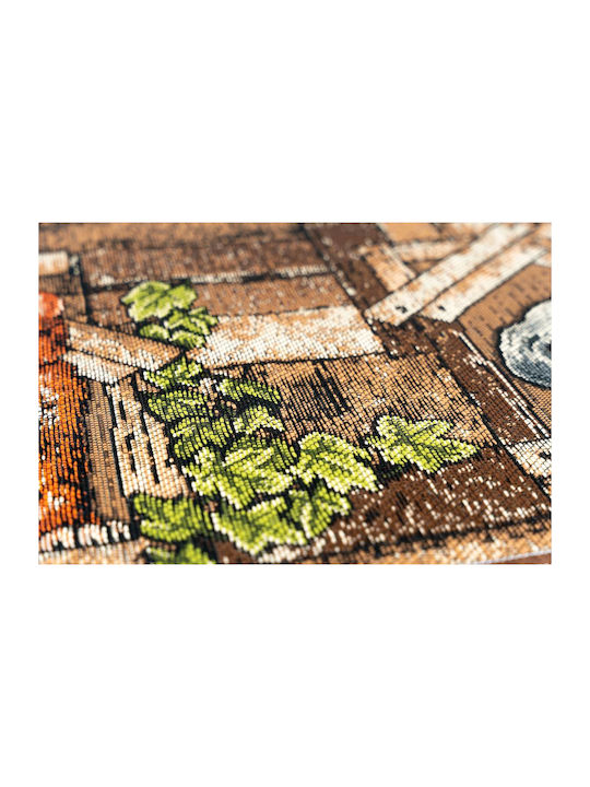 Sdim Kitchen Mat Non-Slip Collage 9703 Brown 50x150cm