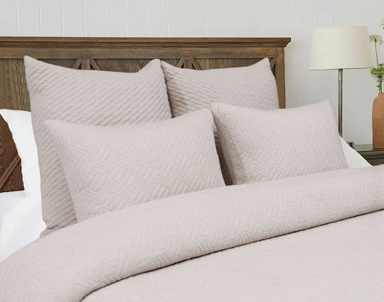 Liolios Home Rhombus Super Double 240x250cm Beige Liolios Home Rhombus Super Double 240x250cm Beige