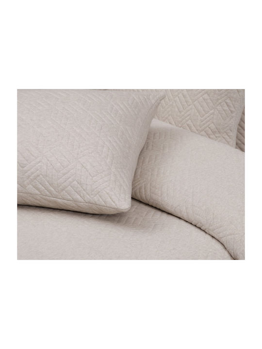 Liolios Home Rhombus Κουβέρτα Υπέρδιπλη 240x250εκ. Beige