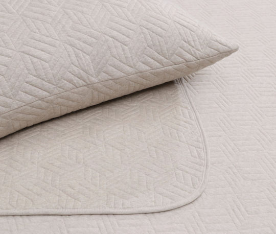 Liolios Home Rhombus Blanket Double 240x250cm Beige