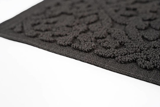 Sdim Rutschfest Badematte Mikrofaser Rechteckig 801-5090-001DG 001 Dark Grey 50x90cm