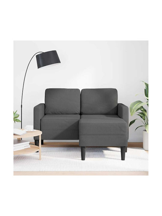 Colțar Canapea Gri Închis 125x118x85cm