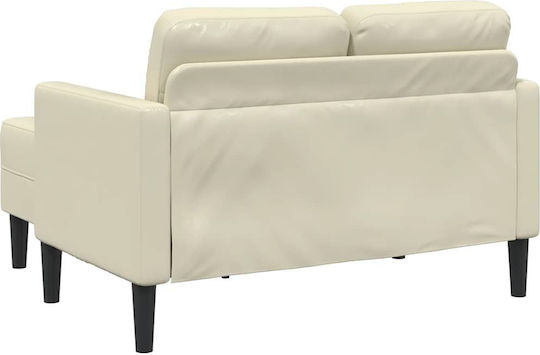 Ъгъл Диван Изкуствена кожа Cream 125x118x85см.