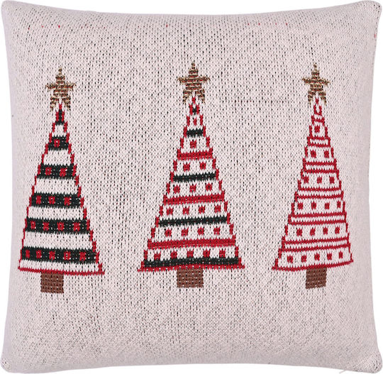 Christmas Runner X-mas Tree 100% Cotton Knitted 45×150 Liolios Home