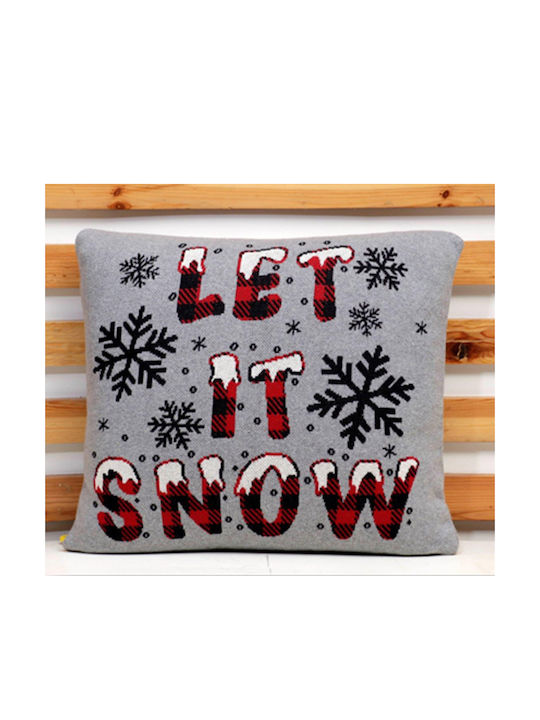 Liolios Home Christmas Decorative Pillow Square 50x50cm