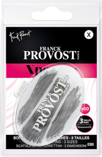 Franck Provost Απλά Τσιμπιδάκια Μαλλιών Μαύρα 60τμχ
