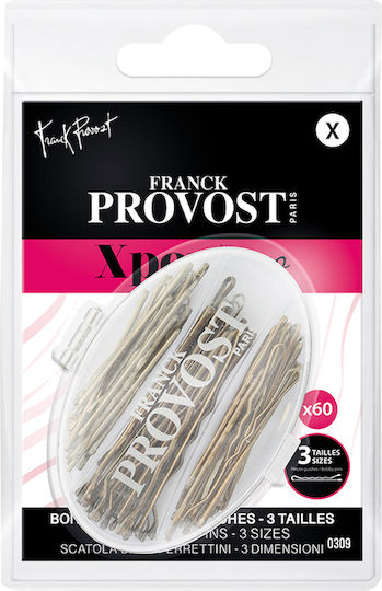 Franck Provost Απλά Τσιμπιδάκια Μαλλιών Καφέ 60τμχ