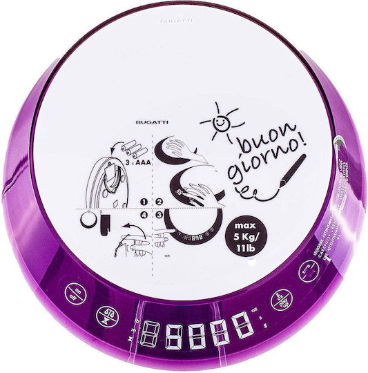 Casa Bugatti Glamour Digitale Küchenwaage Bis 5kg Lila