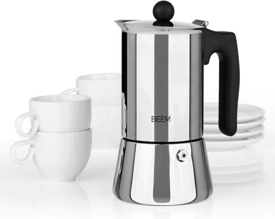 Beem Μπρίκι Espresso 4cups Inox
