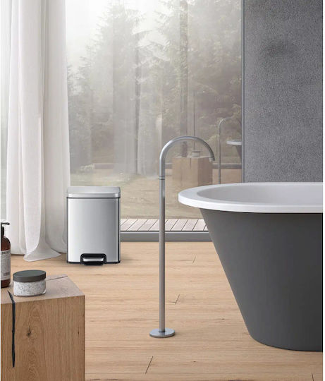 Eko Madison Inox Perie de toaletă 12lt Argintiu