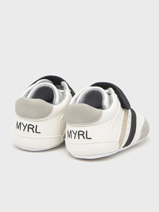 Mayoral Βρεφικά Sneakers Αγκαλιάς Λευκά