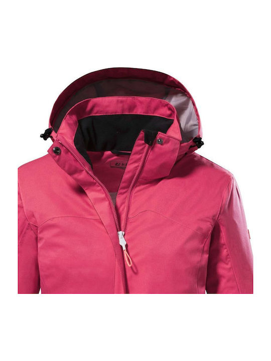Killtec 38383/425 Γυναικείο Μπουφάν για Σκι & Snowboard Ροζ