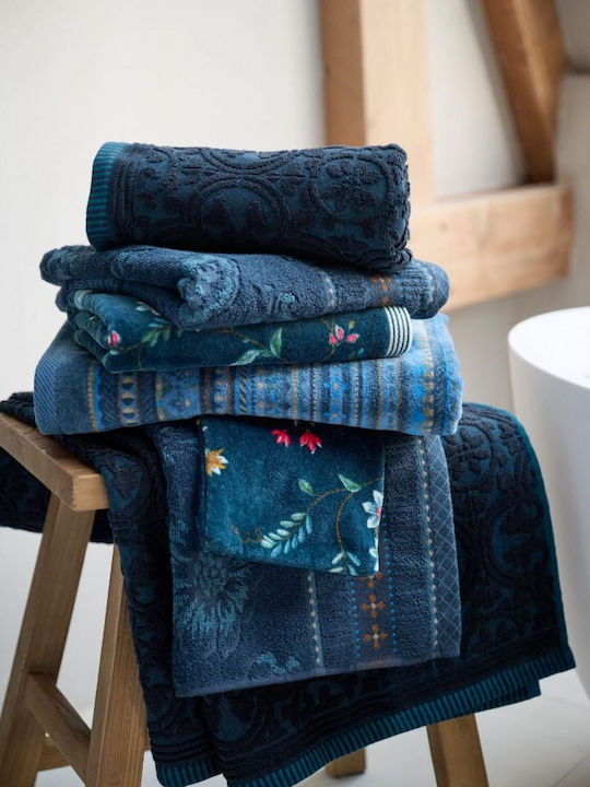 PiP Studio Jasmin Jacquard 55x100 cm Albastru Închis
